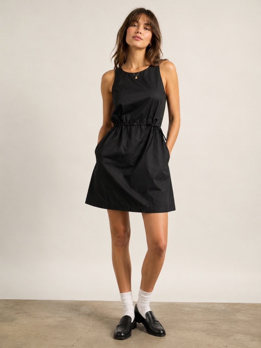 GAP | Black Sheath Y2K 2002 Shift Dress with Elastic Waist - Size S